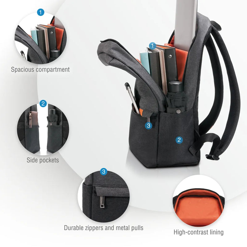 Everki Gray And Black EKP106 Backpack 15.6"